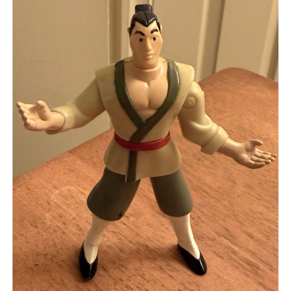 1998 Disney Mulan Li Shang Action Figure McDonalds‎ Happy Meal Vintage PVC Toy